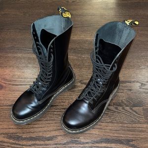 Black Dr. Martens 1914 Tall Triumph Boot